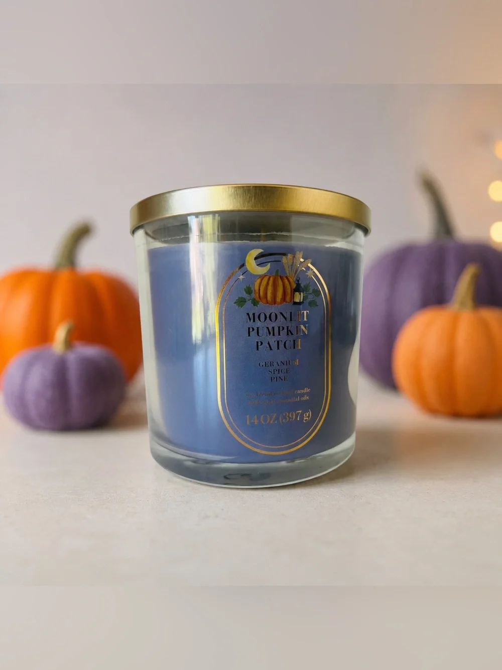 Sonoma Goods For Life® Moonlit Pumpkin Patch 14 oz. 3-Wick Soy Blend Candle